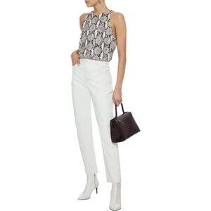 A.L.C. Anise Snake Print High Neck Top
